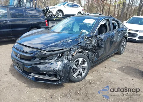 2019 Honda Civic Lx z USA, uszkodzony, nr VIN 2HGFC2F62KH598732